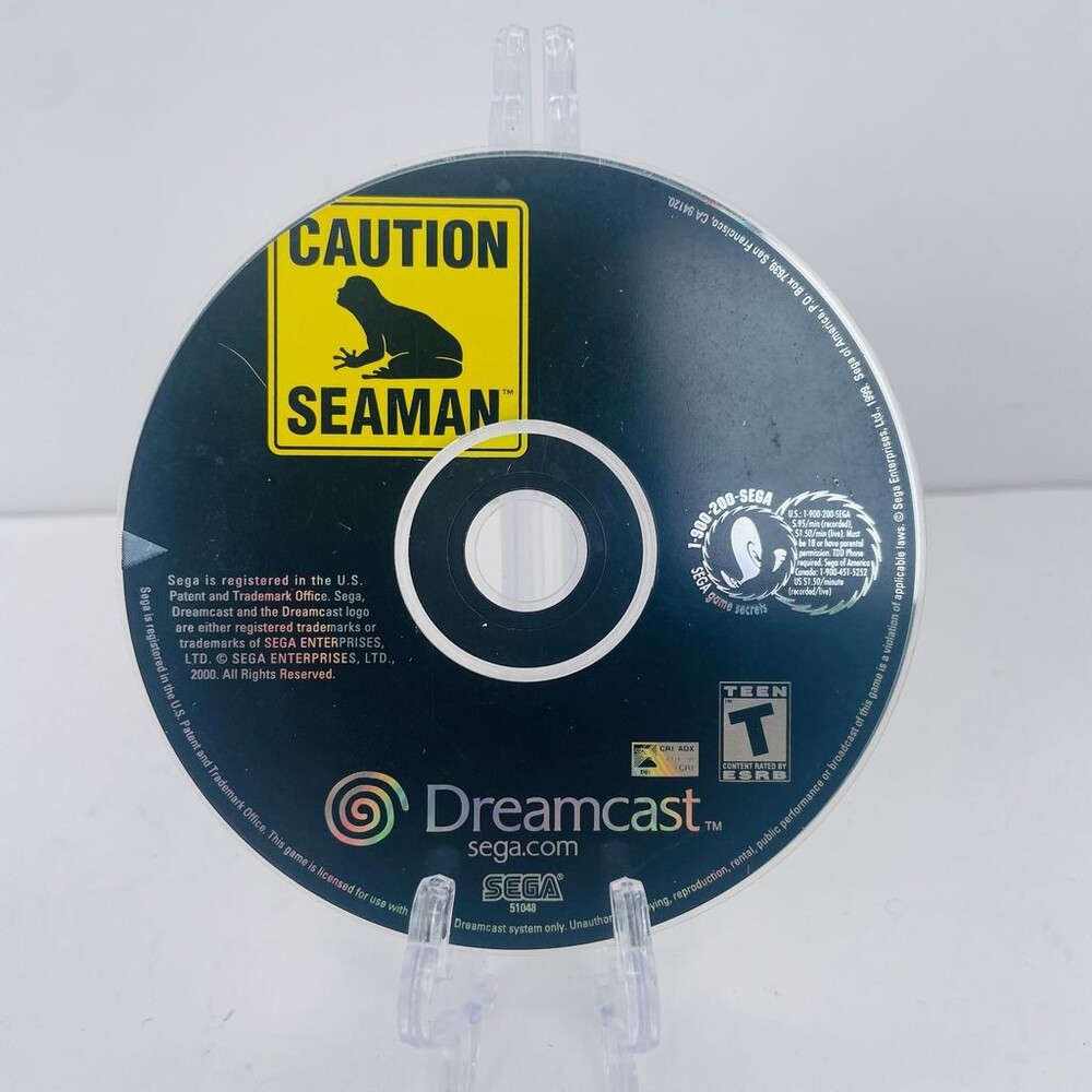Seaman DC (Sega Dreamcast) Virtual Pet Horror Video Game Disc